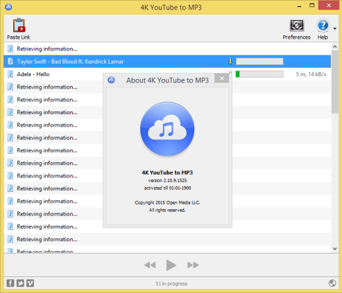 4K YouTube To MP3 3.3.1 Download